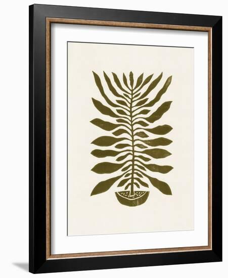 Ne Hundred-Leaved Plant #22 / Lino Print-Alisa Galitsyna-Framed Giclee Print