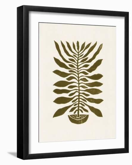 Ne Hundred-Leaved Plant #22 / Lino Print-Alisa Galitsyna-Framed Giclee Print