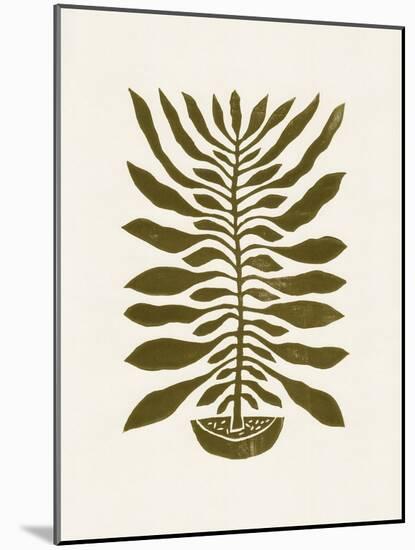 Ne Hundred-Leaved Plant #22 / Lino Print-Alisa Galitsyna-Mounted Giclee Print