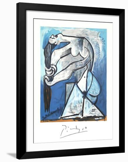 Ne Se Tordant les Chevaux-Pablo Picasso-Framed Collectable Print