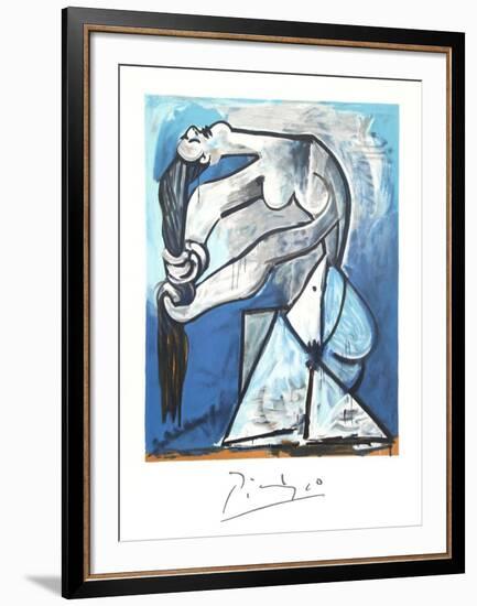Ne Se Tordant les Chevaux-Pablo Picasso-Framed Collectable Print