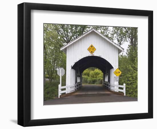 Neal Lane Covered Bridge, Jacksonville, Oregon, USA-William Sutton-Framed Photographic Print