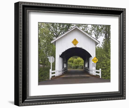 Neal Lane Covered Bridge, Jacksonville, Oregon, USA-William Sutton-Framed Photographic Print