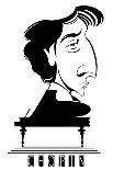 Karol Szymanowski, Ukrainian-born Polish composer and pianist,, caricature-Neale Osborne-Giclee Print