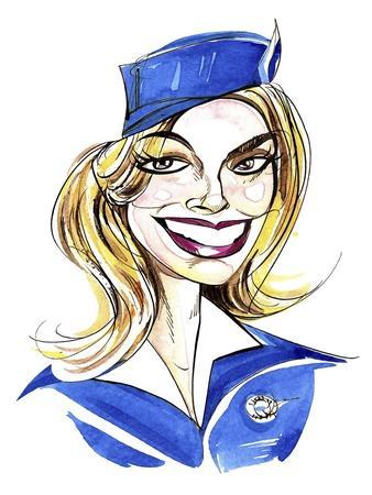 Margot Robbie caricature of Australian actress, born 1984