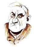 Paul Dukas, French composer; caricatured as a sorcerer-Neale Osborne-Giclee Print