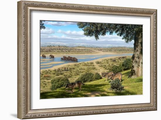 Neanderthal Landscape, Artwork-Mauricio Anton-Framed Photographic Print