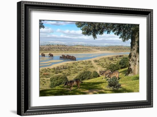 Neanderthal Landscape, Artwork-Mauricio Anton-Framed Photographic Print