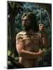 Neanderthal with Shell Ornament, Artwork-Mauricio Anton-Mounted Photographic Print