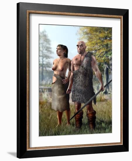 Neanderthals, Artwork-Jose Antonio-Framed Photographic Print