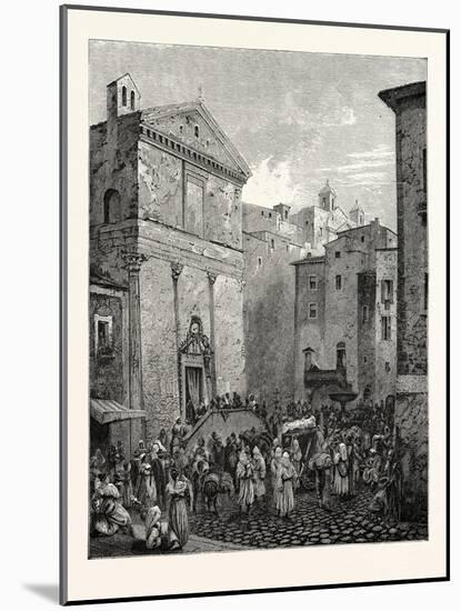 Neapolitan Funeral-null-Mounted Giclee Print