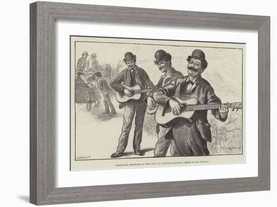 Neapolitan Musicians on the Drive Up Vesuvius (Yachting Cruise in the Victoria)-William Douglas Almond-Framed Giclee Print