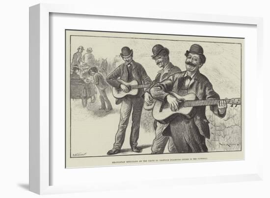 Neapolitan Musicians on the Drive Up Vesuvius (Yachting Cruise in the Victoria)-William Douglas Almond-Framed Giclee Print