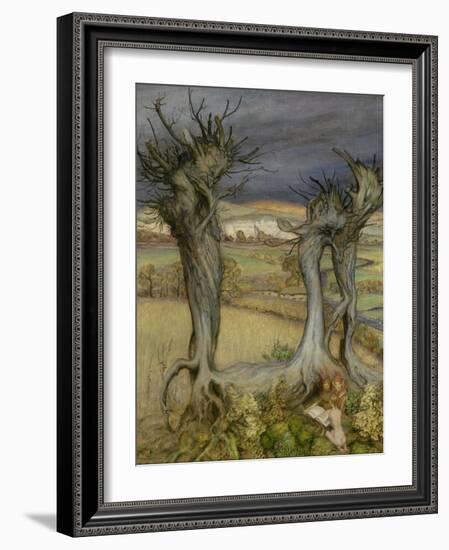 Near Amberley-Arthur Rackham-Framed Giclee Print