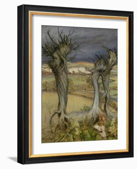 Near Amberley-Arthur Rackham-Framed Giclee Print