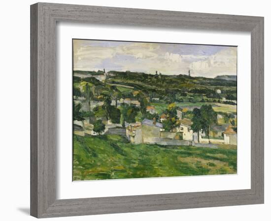 Near Auvers-Sur-Oise, C.1880-Paul C?zanne-Framed Giclee Print