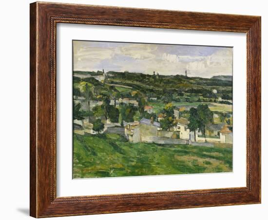 Near Auvers-Sur-Oise, C.1880-Paul C?zanne-Framed Giclee Print