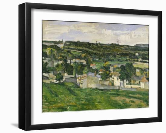 Near Auvers-Sur-Oise, C.1880-Paul C?zanne-Framed Giclee Print