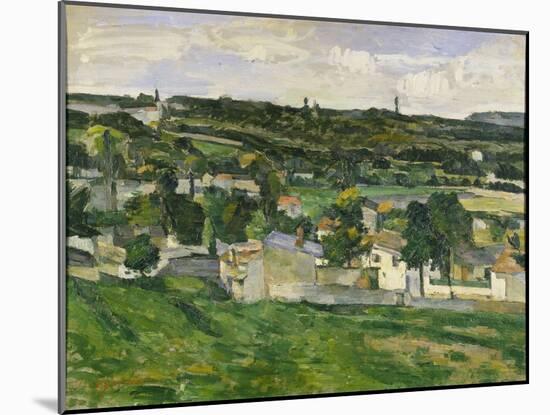 Near Auvers-Sur-Oise, C.1880-Paul C?zanne-Mounted Giclee Print