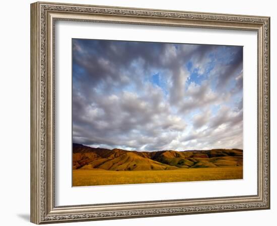 Near Caliente, California: Sunset on the Northern Most Edge of the Tejon Ranch at Sunset.-Ian Shive-Framed Photographic Print