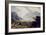 Near Capel Currig, with a View of Mount Snowdon, Wales, about 1793-1830 (Watercolour)-John Glover-Framed Giclee Print