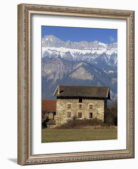 Near Chambery, with Mont Granier Behind, Savoie in the Rhone-Alpes, French Alps, France-Michael Busselle-Framed Photographic Print