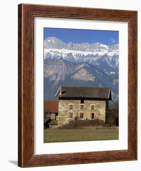 Near Chambery, with Mont Granier Behind, Savoie in the Rhone-Alpes, French Alps, France-Michael Busselle-Framed Photographic Print