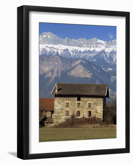 Near Chambery, with Mont Granier Behind, Savoie in the Rhone-Alpes, French Alps, France-Michael Busselle-Framed Photographic Print