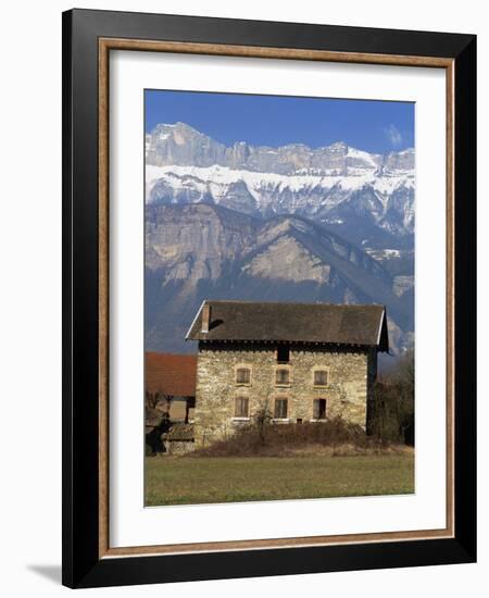 Near Chambery, with Mont Granier Behind, Savoie in the Rhone-Alpes, French Alps, France-Michael Busselle-Framed Photographic Print