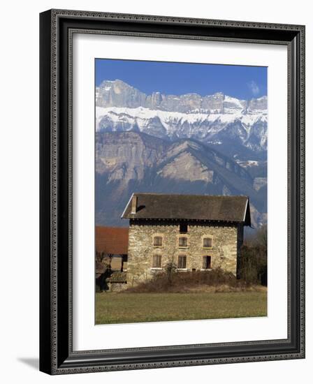 Near Chambery, with Mont Granier Behind, Savoie in the Rhone-Alpes, French Alps, France-Michael Busselle-Framed Photographic Print