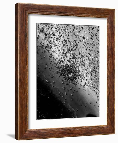 Near Drowning Victim Mary Eschner, Who is Reviving in the Center of the Crowd, Coney Island-Margaret Bourke-White-Framed Photographic Print