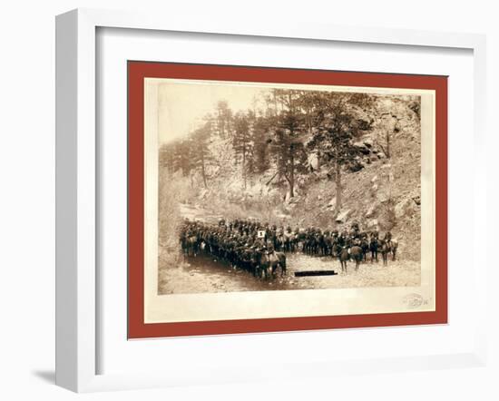 Near Fort Meade, I Troop, 8th Cavalry-John C. H. Grabill-Framed Giclee Print