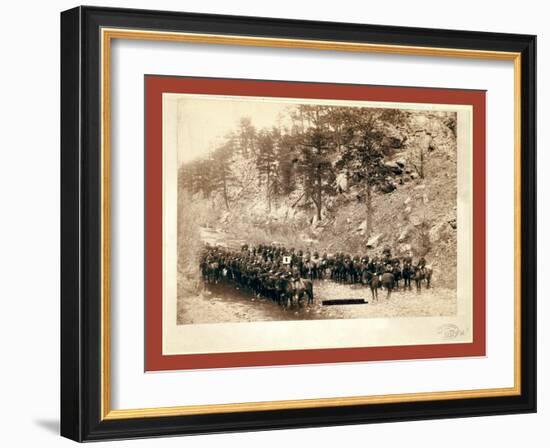 Near Fort Meade, I Troop, 8th Cavalry-John C. H. Grabill-Framed Giclee Print