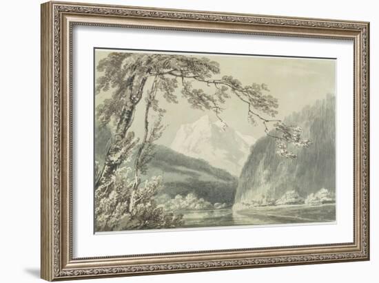 Near Grindelwald, C.1796 (Blue and Grey Wash over Graphite on Paper)-J. M. W. Turner-Framed Giclee Print