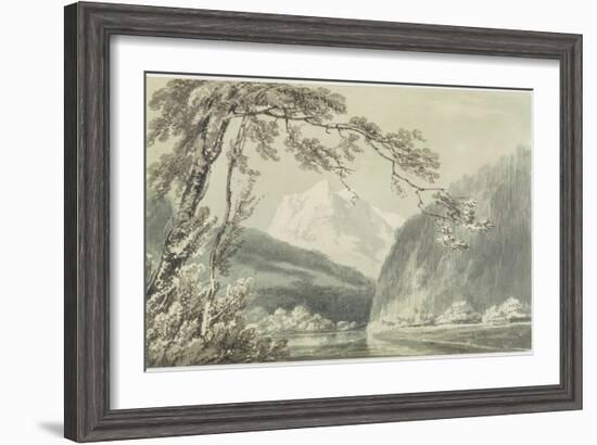 Near Grindelwald, C.1796 (Blue and Grey Wash over Graphite on Paper)-J. M. W. Turner-Framed Giclee Print