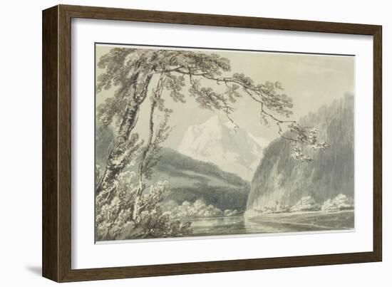 Near Grindelwald, C.1796 (Blue and Grey Wash over Graphite on Paper)-J. M. W. Turner-Framed Giclee Print