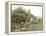 Near Hambledon (Watercolour Heightened with Bodycolour and Scratching Out)-Helen Allingham-Framed Premier Image Canvas