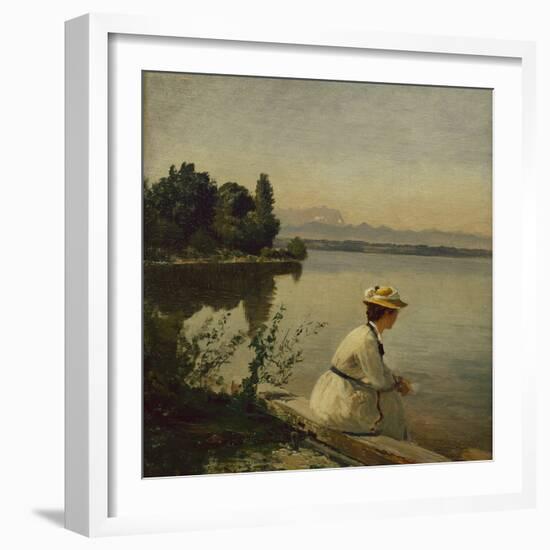 Near Leoni on Lake Starnberg-Anders Andersen-Lundby-Framed Giclee Print