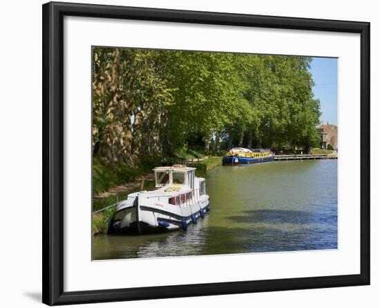 Near Locks of Fonserannes, Canal du Midi, UNESCO World Heritage Site, Beziers, Herault, France-Tuul-Framed Photographic Print