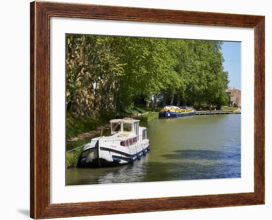 Near Locks of Fonserannes, Canal du Midi, UNESCO World Heritage Site, Beziers, Herault, France-Tuul-Framed Photographic Print