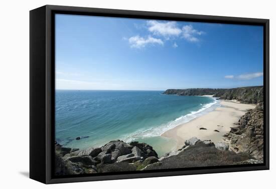 Near Logan Rock at the Top of Treen Beach in Cornwall, the Westernmost Part of the British Isles-Alex Treadway-Framed Premier Image Canvas