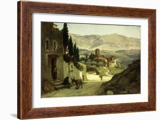 Near Perugia-Elihu Vedder-Framed Giclee Print