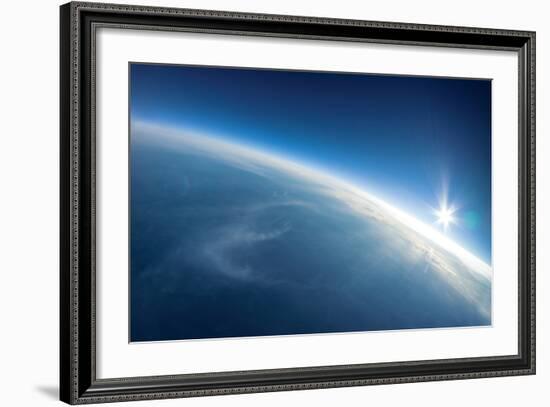 Near Space Photography - 20Km above Ground / Real Photo-dellm60-Framed Art Print