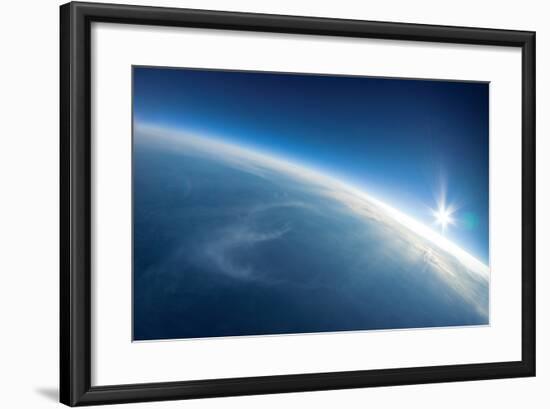 Near Space Photography - 20Km above Ground / Real Photo-dellm60-Framed Art Print