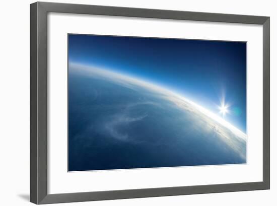 Near Space Photography - 20Km above Ground / Real Photo-dellm60-Framed Art Print