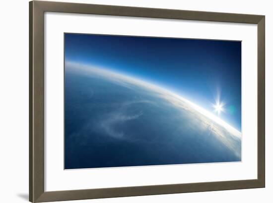 Near Space Photography - 20Km above Ground / Real Photo-dellm60-Framed Art Print