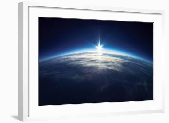 Near Space Photography - 20Km above Ground / Real Photo-IM_photo-Framed Photographic Print