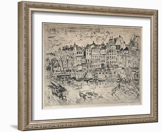 Near the Pont St Michel, 1915-John Marin-Framed Giclee Print