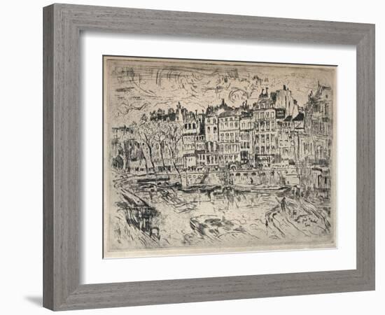 Near the Pont St Michel, 1915-John Marin-Framed Giclee Print