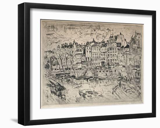 Near the Pont St Michel, 1915-John Marin-Framed Giclee Print